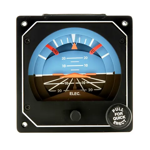 Castleberry 900-23EVPC electric flight director gyro with gyro and FD warning flags