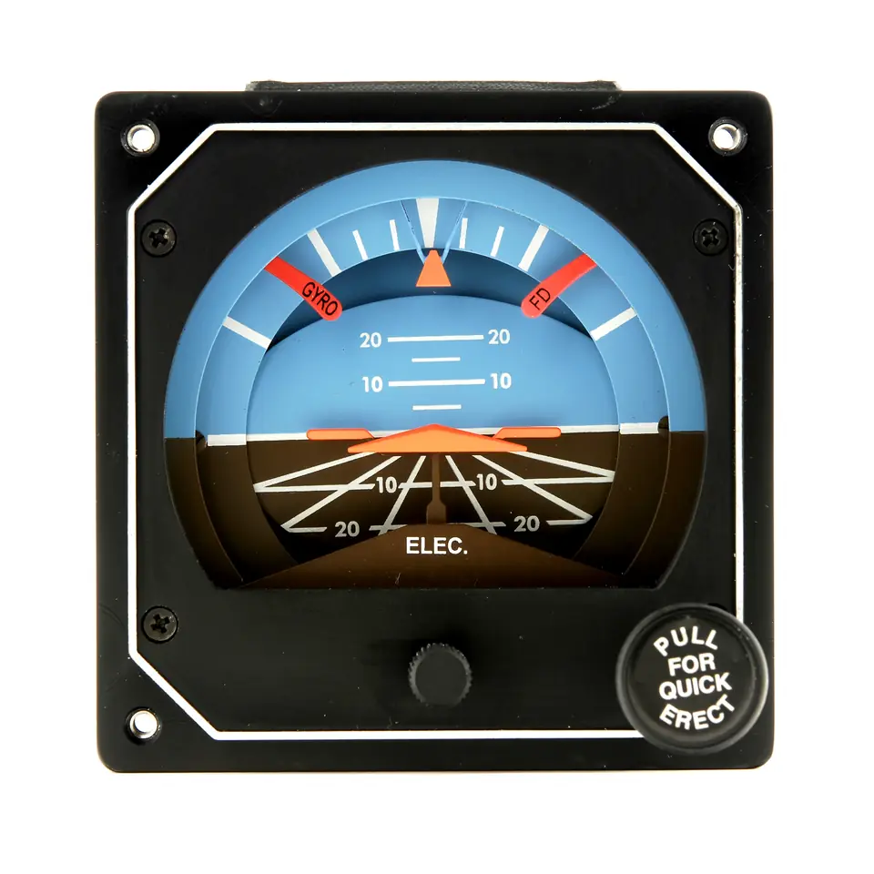 Castleberry 900-23EVPC electric flight director gyro with gyro and FD warning flags